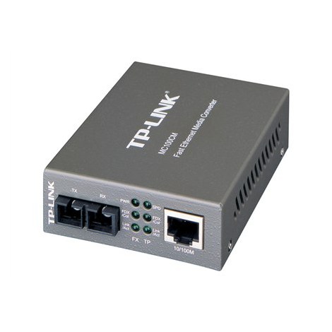 TP-LINK | MC100CM | Fibre media converter - RJ-45 / SC multi-mode | Ethernet 10Base-T | Ethernet 100Base-FX | Ethernet 100Base-T